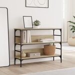 vidaXL Table console chêne sonoma 100x32x75 cm bois d'ingénierie