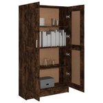 vidaXL Bibliothèque Chêne fumé 82 5x30 5x150 cm Bois d'ingénierie