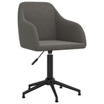 vidaXL Chaise pivotante de salle à manger Gris foncé Velours