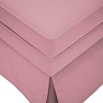vidaXL Fauteuil long avec traversin et accoudoir droit rose velours