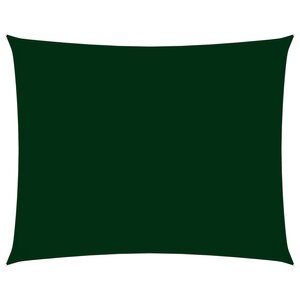 vidaXL Voile de parasol tissu oxford rectangulaire 2 5x3 m vert foncé
