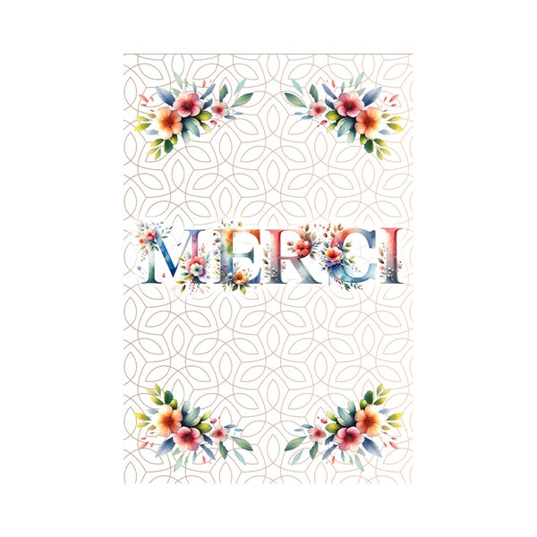 Carte De Voeux - Évènement de La Vie - Merci