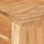 Bureau table poste de travail meuble d'ordinateur informatique étude 110 x 50 x 75 cm bois de récupération massif brun 02_0023368