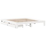 vidaXL Cadre de lit sans matelas blanc 180x200 cm bois massif de pin