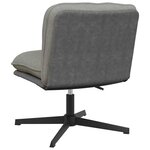 vidaXL Chaise pivotante de bureau Gris clair Tissu