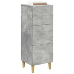 vidaXL Armoire à tiroirs Gris béton 33 x 34 5 x 90 cm