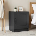 vidaXL Cabinet de chevet 2 Pièces Noir 43 x 34 5 x 47 cm