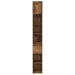 vidaXL Cabinet de rangement slim Bois ancien 30 x 42.5 x 225 cm