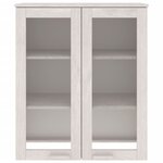 vidaXL Dessus de buffet HAMAR Blanc 85x35x100 cm Bois de pin massif