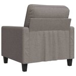 vidaXL Fauteuil Taupe 60 cm Tissu