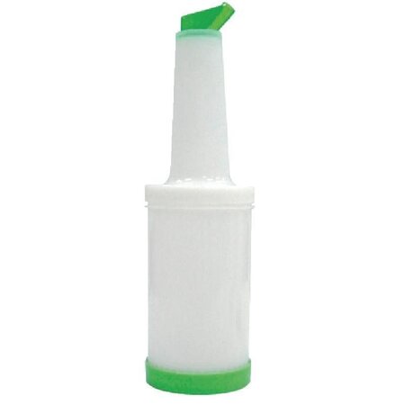 Bouteille verseuse de bar professionnelle 1 l - vogue - vert - plastique1 x330mm