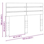 vidaXL Tête de lit Chêne artisanal 160 cm Bois d'ingénierie