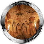 Monnaie PREHISTORIC ALIEN PAINTING We Are Not Alone 1 Oz Argent 1000 Francs Cameroon 2026 (PRÉCOMMANDE)