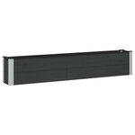 vidaXL Jardinière surélevée Noir 200 x 30 x 36 cm
