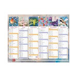 Calendrier Mural 2025 - 22 x 29.5 cm - Fleurs et Oiseaux