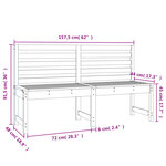 vidaXL Banc de jardin 157 5 cm bois massif de pin