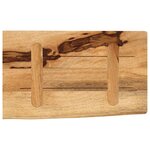 vidaXL Dessus de table 50x30x3 8 cm bord vif bois massif manguier brut
