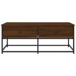 vidaXL Table basse chêne marron 100x51x40 cm bois d'ingénierie