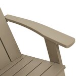 vidaXL Chaise de jardin Adirondack marron clair 75x88 5x89 5 cm PP