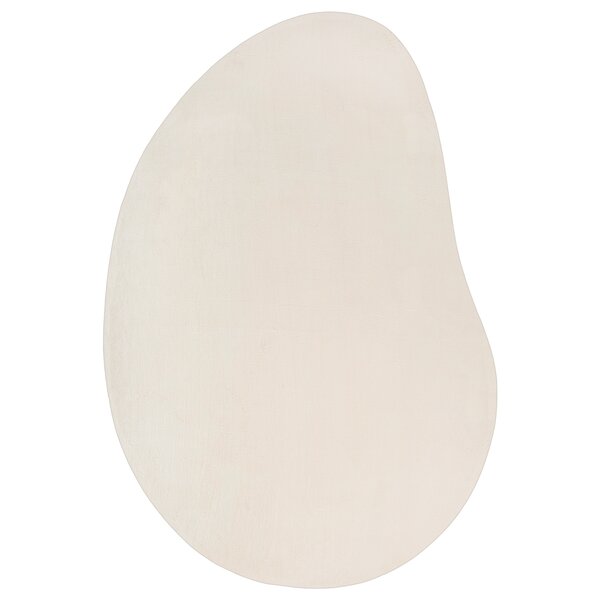 vidaXL Tapis Beige 140x200 cm Polyester Antidérapant