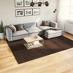 vidaXL Tapis doux à poils moyens et lavable HUARTE Marron 200 x 280 cm