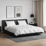 vidaXL Ensemble de Duvet avec oreiller 3 pc Blanc Plume de canard