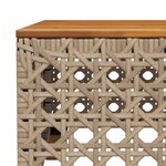vidaXL Salon de jardin avec coussins 8 Pièces beige résine tressée