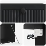 vidaXL Meuble TV mural Noir 59 5 x 41 x 30 cm Bois d'ingénierie