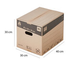 Lot de 20 cartons de déménagement 36l - 40x30x30 cm - made in france - 70  fsc certifé - pack & move