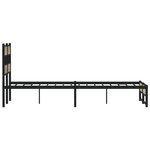 vidaXL Cadre de lit en métal sans matelas chêne sonoma 120x190 cm