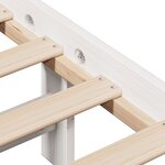 vidaXL Cadre de lit sans matelas blanc 90x200 cm bois de pin massif
