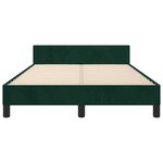 vidaXL Cadre de lit sans matelas vert foncé 120x190 cm velours