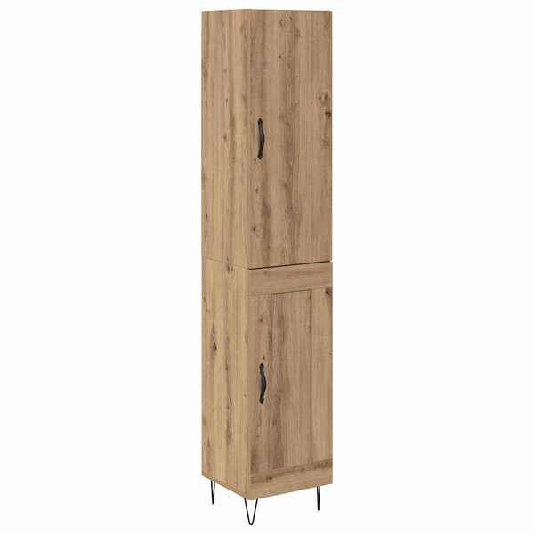 vidaXL Haut Armoire Chêne artisanal 34 5 x 34 x 90 cm