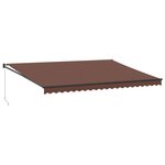 vidaXL Auvent manuel rétractable marron 500x300 cm