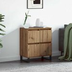 vidaXL Buffet Marron 60 x 35 x 70 cm Bois d'ingénierie