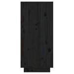 vidaXL Armoire console Noir 60x34x75 cm Bois de pin solide