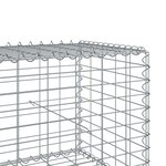 vidaXL Panier gabion avec couvercle 500x50x50 cm fer galvanisé