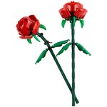 LEGO Botanicals Les roses 40460 - 2 fleurs rouges tiges réglables