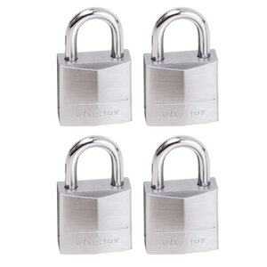 Pack de 4 Cadenas Marins avec Clés  Gris  3 4 x 2 x 1 cm