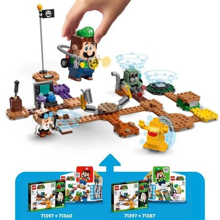 Lego 71397 super mario set d'extension labo et ectoblast de luigi's mansion  jeu de construction pour enfants +6 ans - La Poste