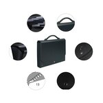 Trieur valisette noir en13 compartiments.Dos extensible 55934E EXACOMPTA