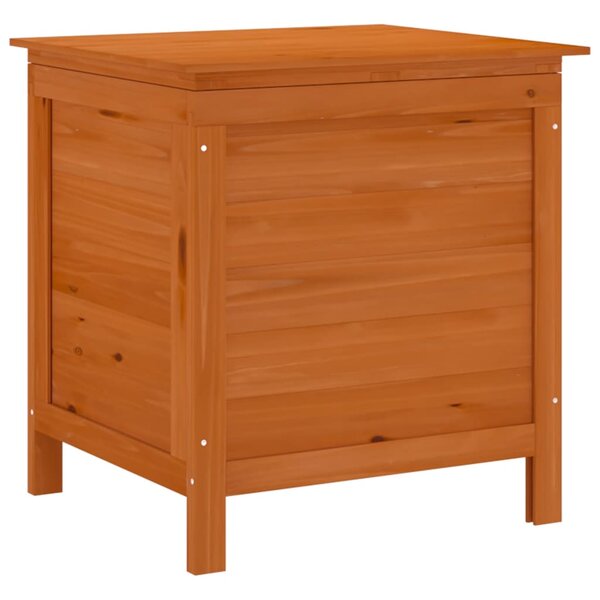 vidaXL Boîte de rangement jardin marron 50x49x56 5cm bois massif sapin