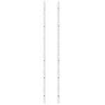 vidaXL Casier à vin mural pour 12 bouteilles 2 Pièces Blanc Fer