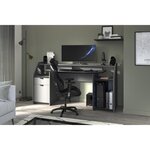 GAMING Bureau de gamer - Gris ombre - L 180 cm