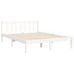 vidaXL Cadre de lit sans matelas blanc 120x200 cm bois de pin massif