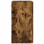 vidaXL Meuble TV mural Chêne fumé 30 x 31 x 60 cm Bois d'ingénierie