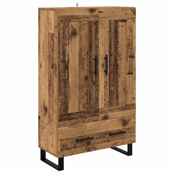 vidaXL Haut Armoire Bois Ancien 69 5 x 31 x 115 cm Bois d'ingénierie
