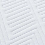 vidaXL Matelas Blanc et Bleu 90 x 190 cm Tissu jacquard