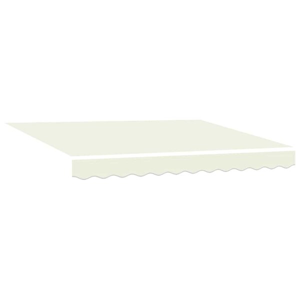 vidaXL Auvent Rétractable Crème 300 x 250 cm Tissu  Métal