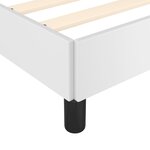 vidaXL Cadre de lit Blanc 160x200 cm Similicuir